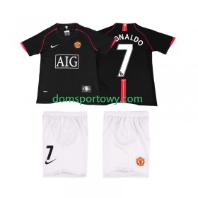 Koszulka Manchester United Ronaldo 7 2007 2008 Retro Dziecięcy Wyjazdowe Koszulki Piłkarskie Krótki Rękaw